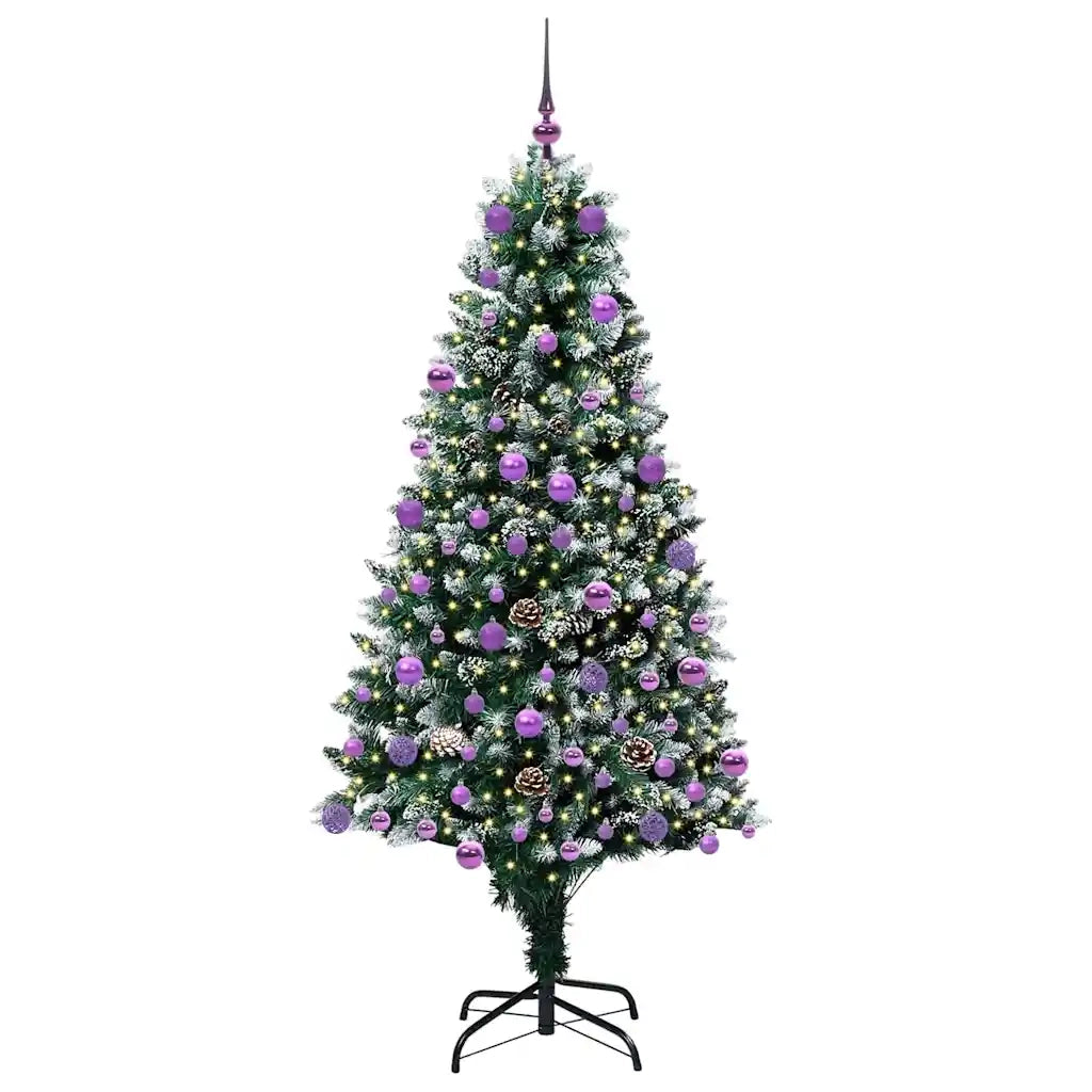 Albero di Natale artificiale con 300 LED Verde 180 cm 3396270