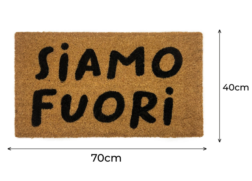 Zerbino Entrata Ingresso Casa Antiscivolo Cocco Allegro Siamo Fuori