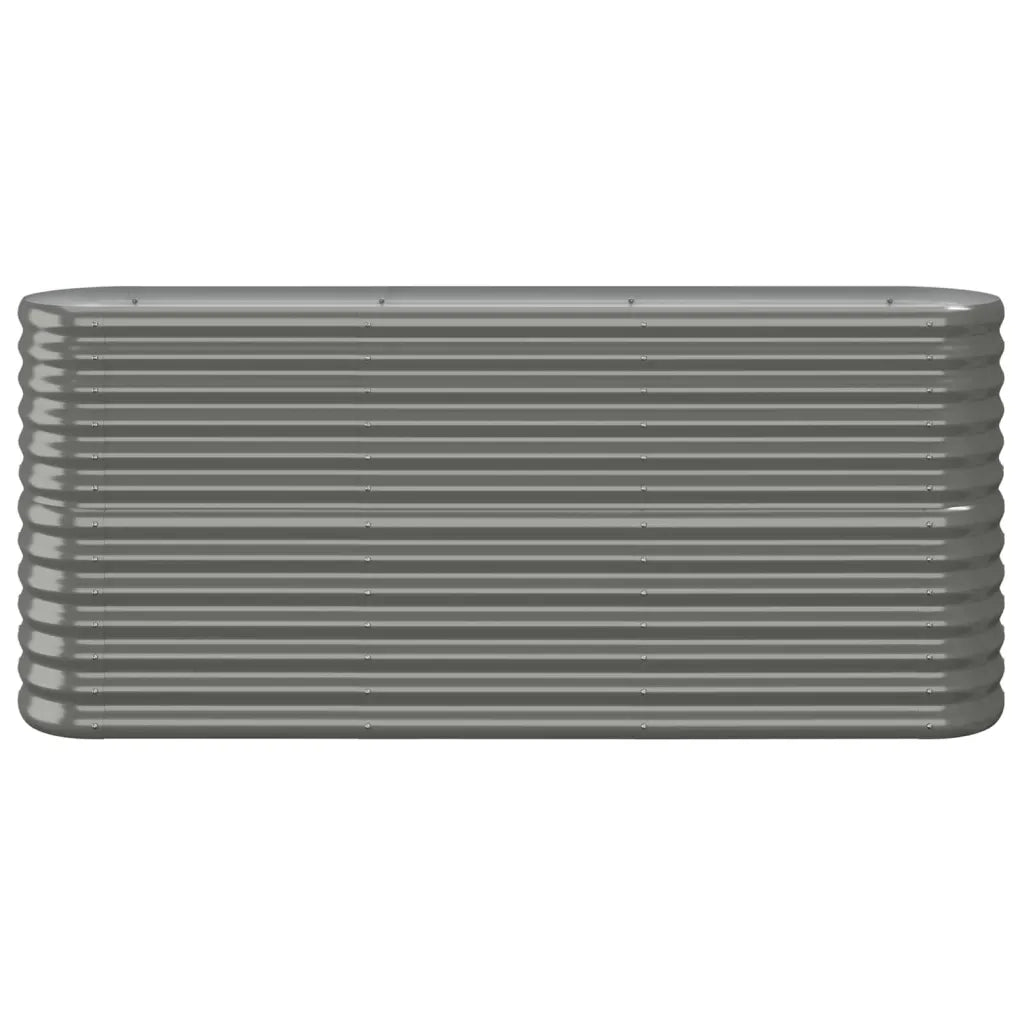 Letto Giardino Acciaio Zincato 152x40x68 cm Grigio 318894
