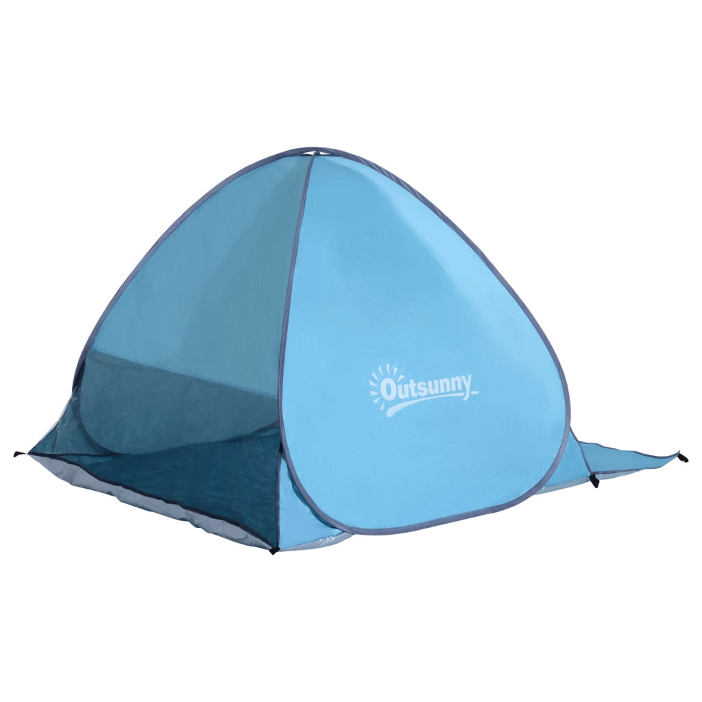 Tenda da spiaggia pop up automatica blu cielo ¨C zephmum ¨C 2 posti con tappeto
