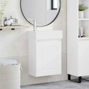 Mobile bagno con rubinetto Bianco 45,5 x 22,5 x 84 cm