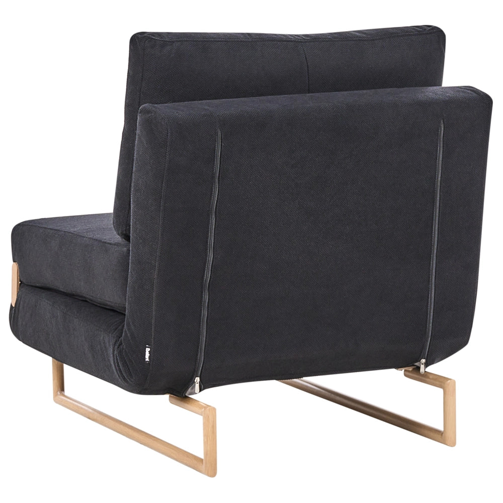 Divano letto singolo Boucle S per 1 persona Pieghevole bouclè bianco sporco pieghevole camera ospiti