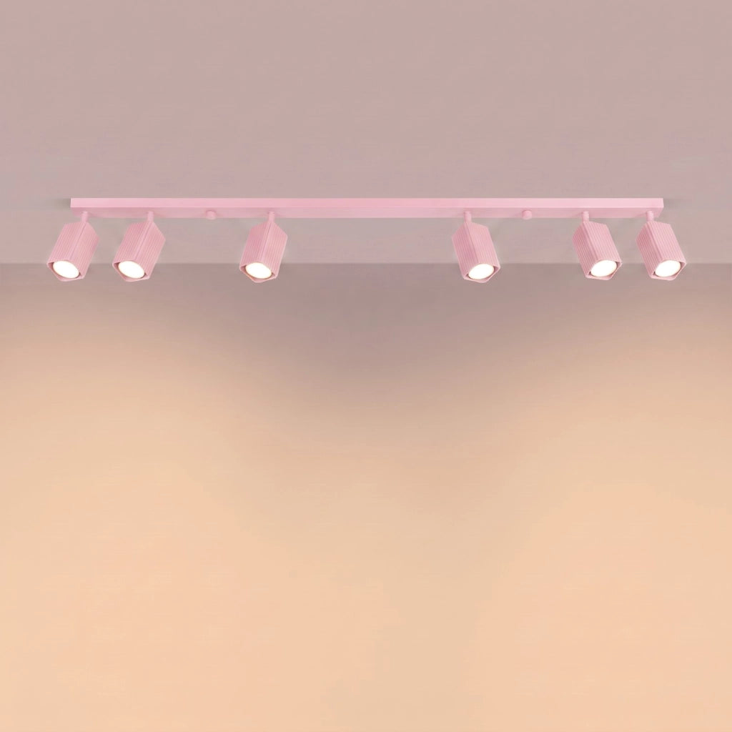 Plafoniera RAYO 6L rosa