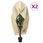Coperture con Cerniera per Piante 2pz 70 g/mÂ² 2,36x2 m