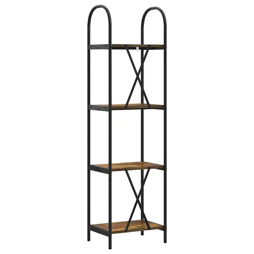 Libreria Rovere fumé 40 x 30 x 146 cm Legno multistrato 879931
