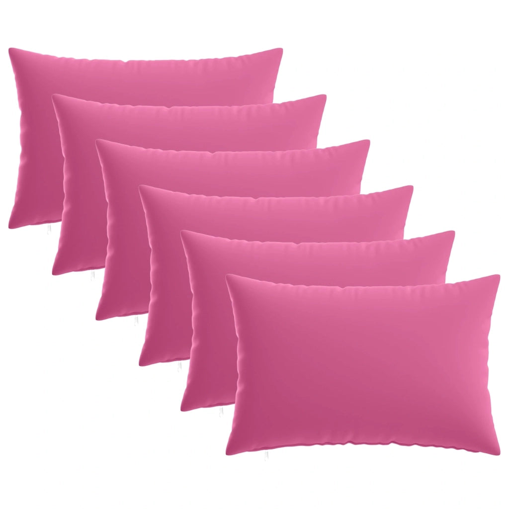 Federa 6 pcs HEERLEN Rosa 40 x 60 cm Poliestere 909302