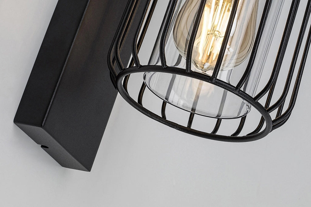 Applique esterna industriale nera E27 IP44 Tarpa Rabalux