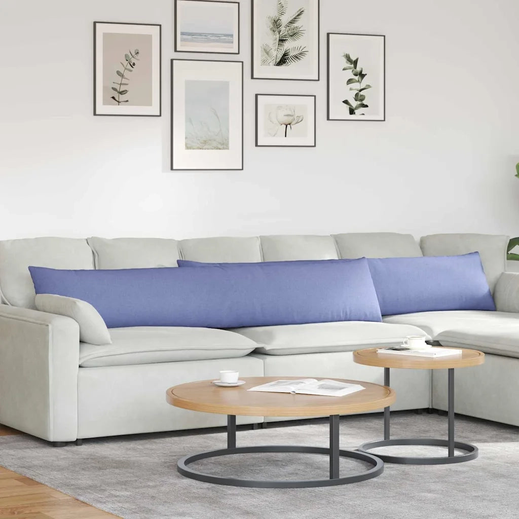 Cuscini da Divano 2 pcs Blu jeans 200 x 40 cm Tessuto