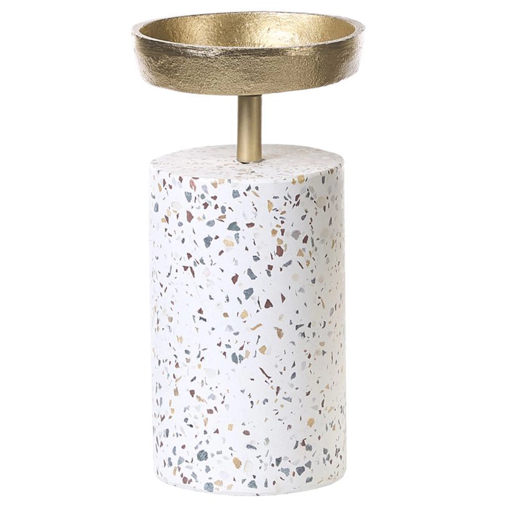 Portacandele in metallo oro Glamour Pezzo d'accento Decorazione Centrotavola