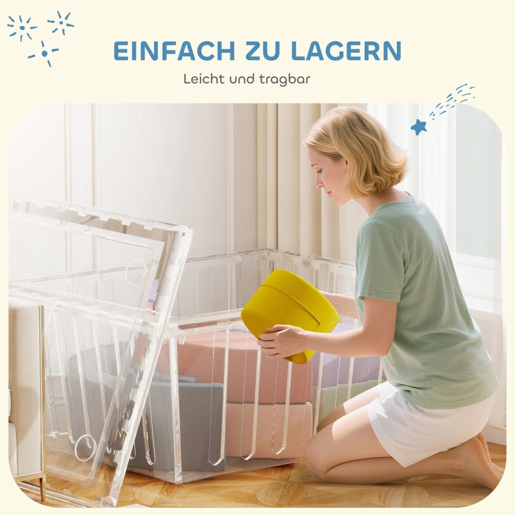 Set blocchi di gomma piuma per bambini ¨C zephmum ¨C 7 pezzi, lavabile, colori assortiti