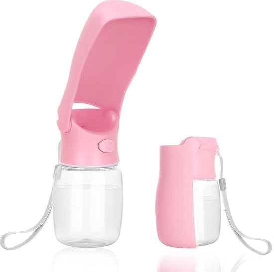 Fusto per acqua per cani da trasportare - 350 ml fusto per cani con dispositivo di rabboccamento pieghevole, borraccia per cani portatile per piccoli cani per camminate e viaggi