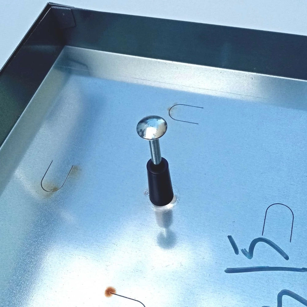 Sigillo 730 x 730 x h 80mm chiusino di lamiera zincata leggero da riempimento