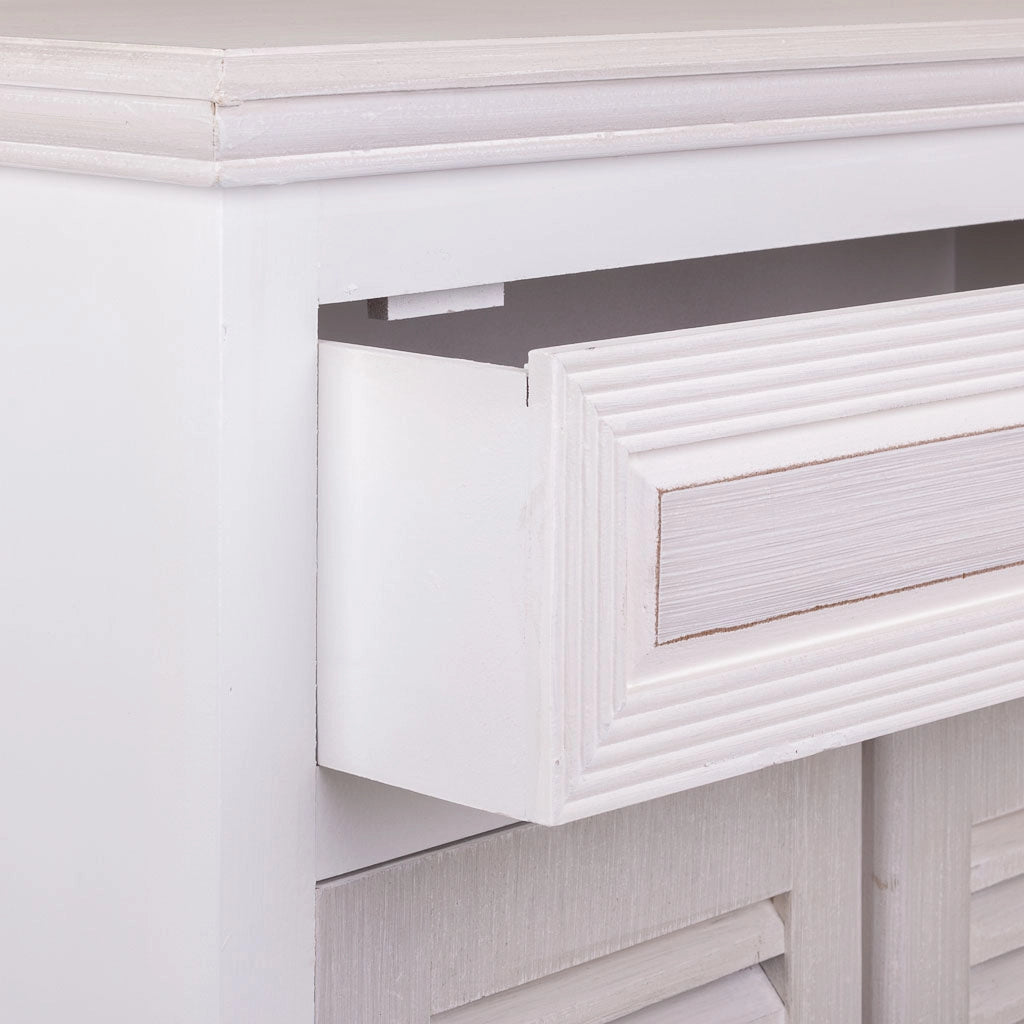 Mobile da ingresso in legno bianco 60x30x78h cm