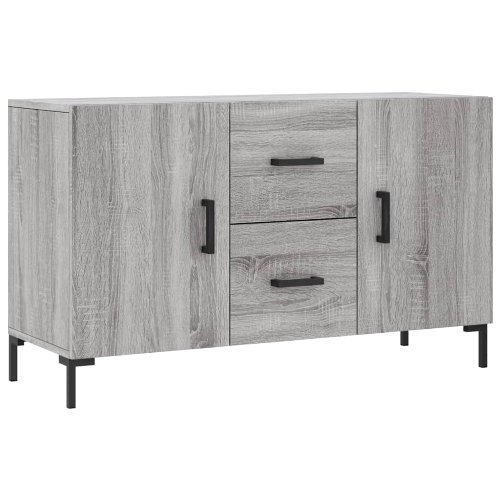 Buffet credenza cassettiera armadio mobile contenitore organizer cucina soggiorno rovere Sonoma 100 x 36 x 60 cm legno ingegnerizzato grigio 02_0036261