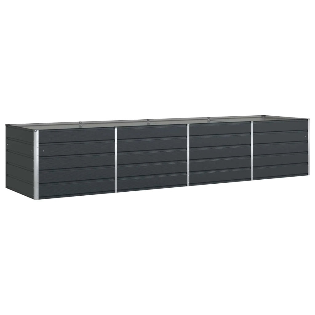Fioriera Antracite 195 x 100 x 45 cm Acciaio zincato