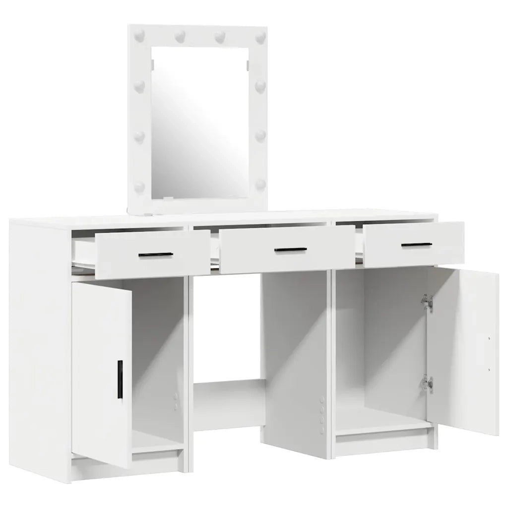 Toeletta | Tavolo da Trucco Bianco 50 x 41 x 135 cm Legno multistrato