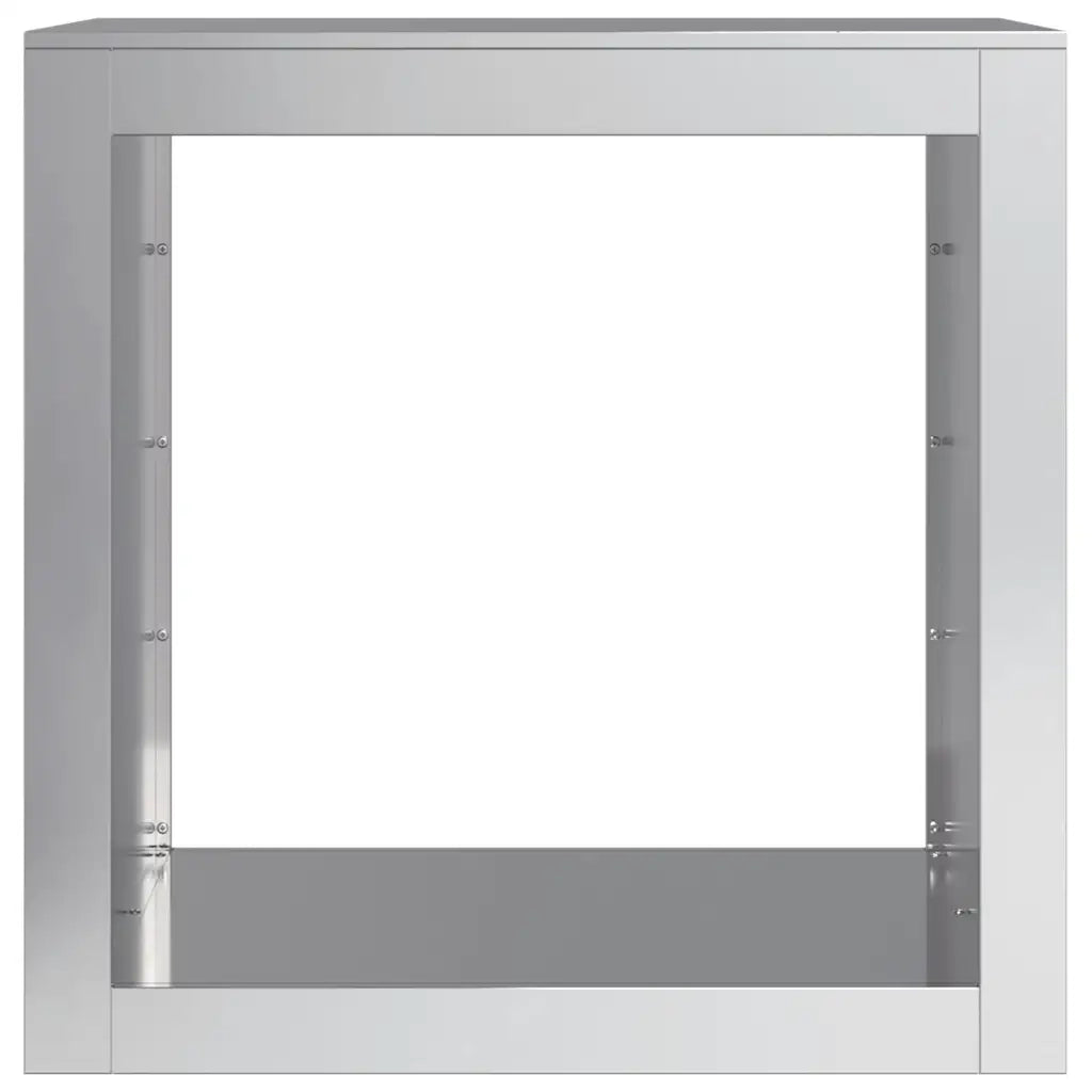 Rastrelliera per Legna 60x40x60 cm in Acciaio Zincato 851008