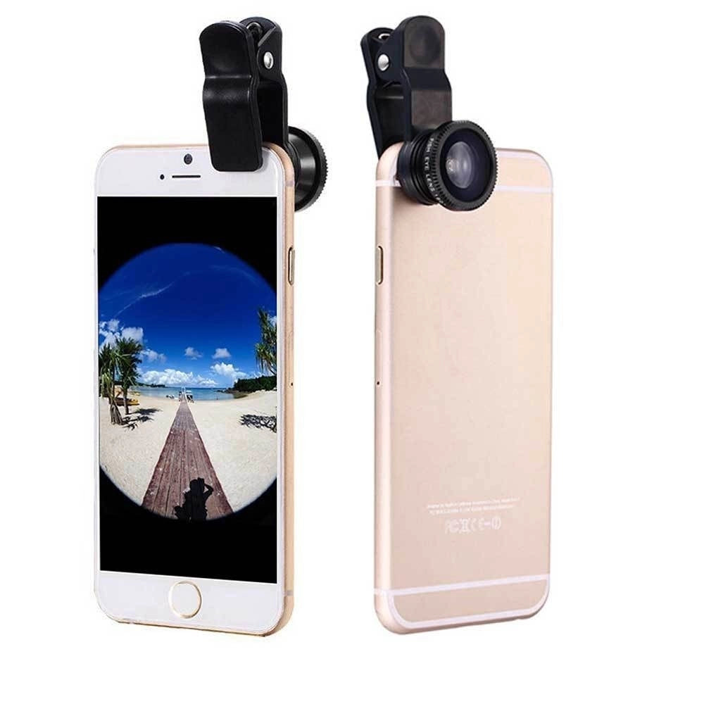 Trade Shop - Set Obbiettivi Smartphone Fotocamera Smartphone Fisheye Macro Photo Wx018 -