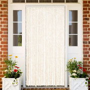 Tenda Antimosche-Zanzariera Beige e Bianca 118x220 cm in Ciniglia
