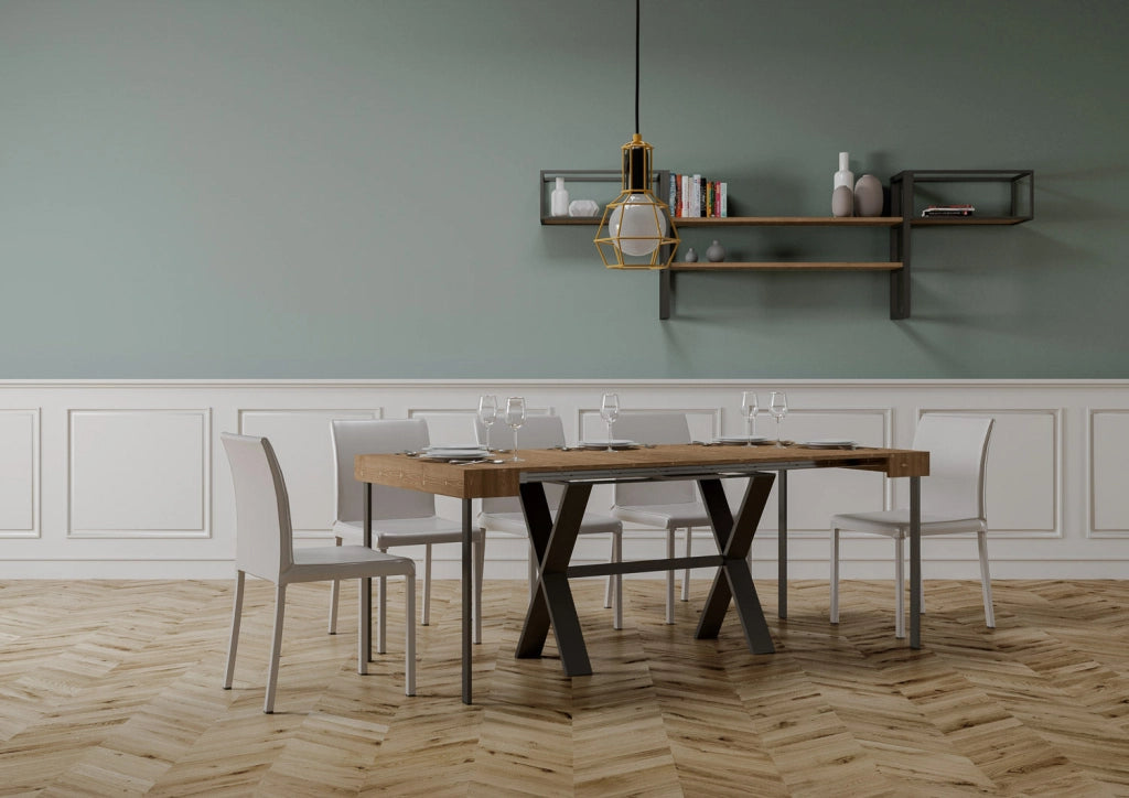 Consolle Allungabile 90-190x40x77 cm in Nobilitato Marrone