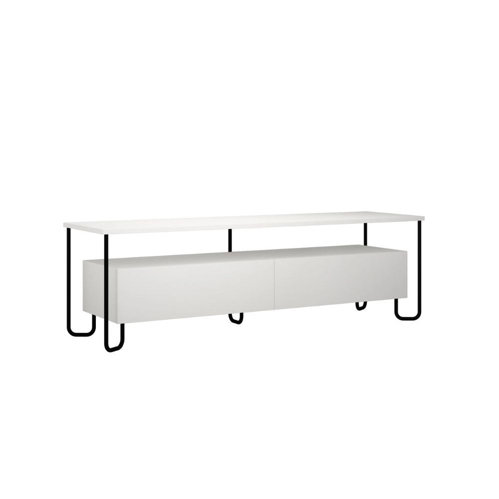 Mobile porta Tv due ante Cornea 150 cm colore bianco