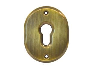 BOCCHETTA OVALE IN OTTONE BRUNITO PER CILINDRI SAGOMATI 316L- - mm.70x90h spessore mm.4 - 5 pezzi CIPIERRE