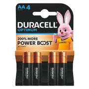 PILA STILO DURACELL 'OPTIMUM' Pz 4 - 1,5 V - AA (Optimum)- 20 blister  - DURACELL