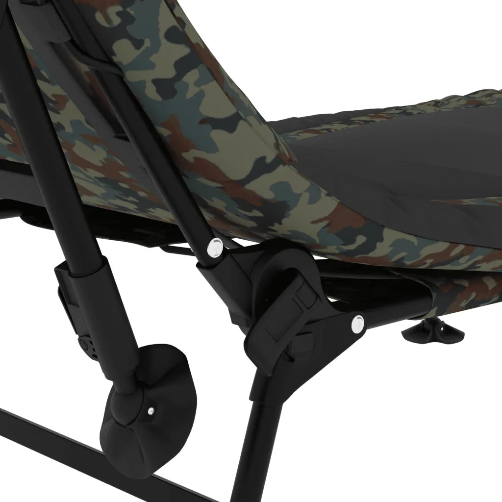 Letto da Pesca Gambe Anti Fango Regolabili Pieghevole Mimetico CFW1037761