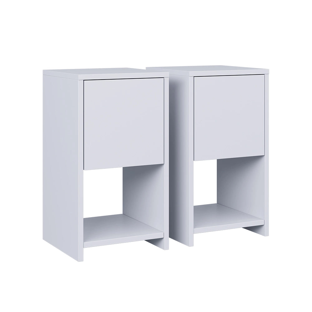 Vicco Comodino Bianco Set di 2