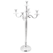 Portacandele Argento 32x32x79.5 cm Alluminio