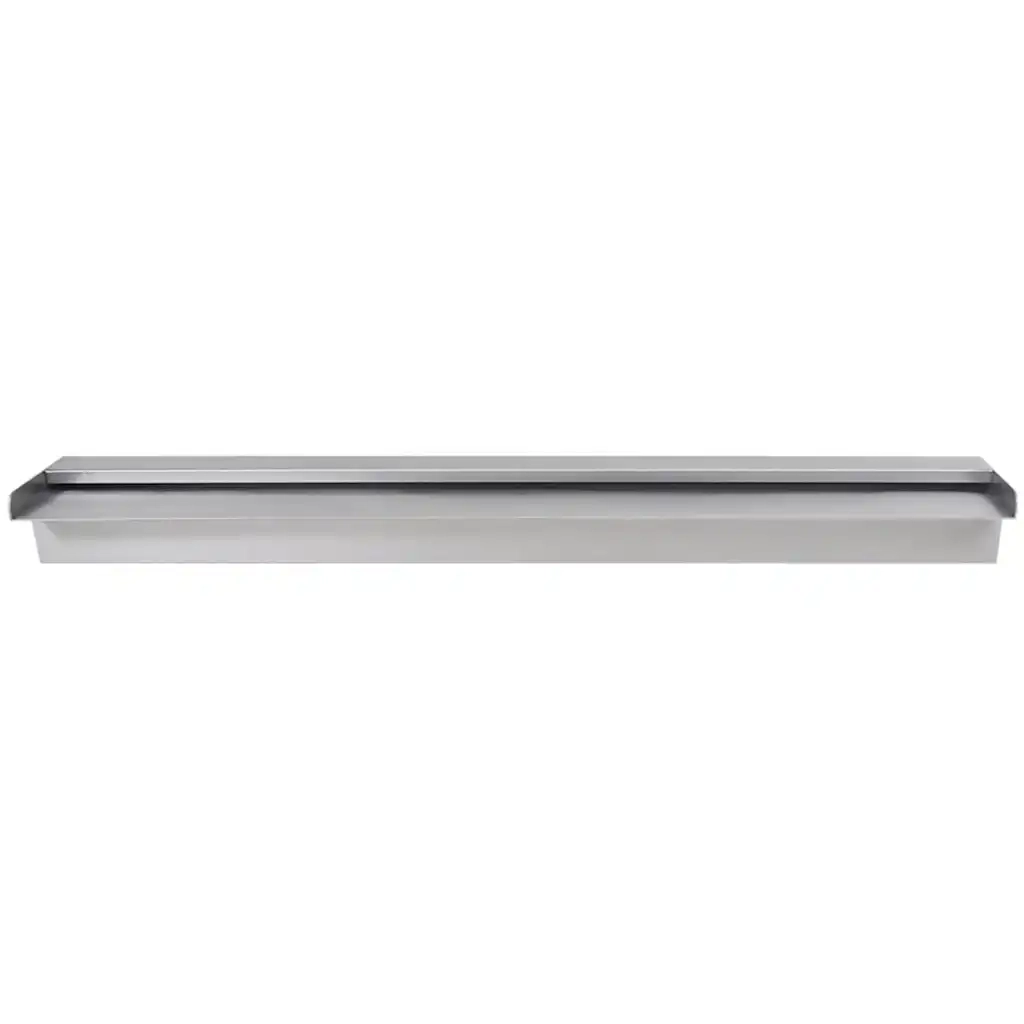 Fontana a Cascata per Giardino Rettangolare Acciaio Inox 90 cm 41668