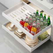 Organizzatore di cassetti estensibile 32-52 W x 42 l x 7 H - Organizzatore di cassetti per cucina con carrello robusto - Carrello telescopico per cucina - Estensibile - Senza perforazione e chiodatura necessaria Organizzatore di cassetti per cucina