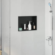 Nicchia per doccia Nero 45 x 30 x 9,5 cm Acciaio inossidabile 42012669