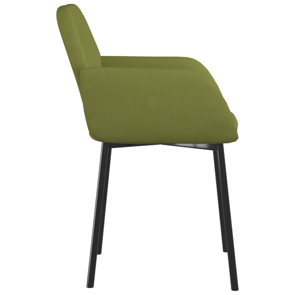 Sedie da Pranzo 2 pz Verde Chiaro in Velluto 344704