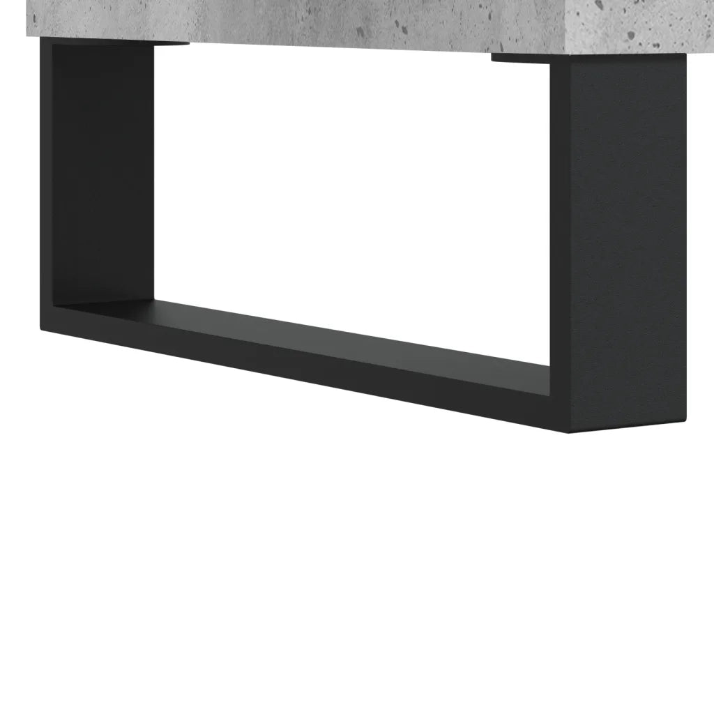 vidaXL Scrivania Grigio Cemento 140x50x75 cm in Legno Multistrato