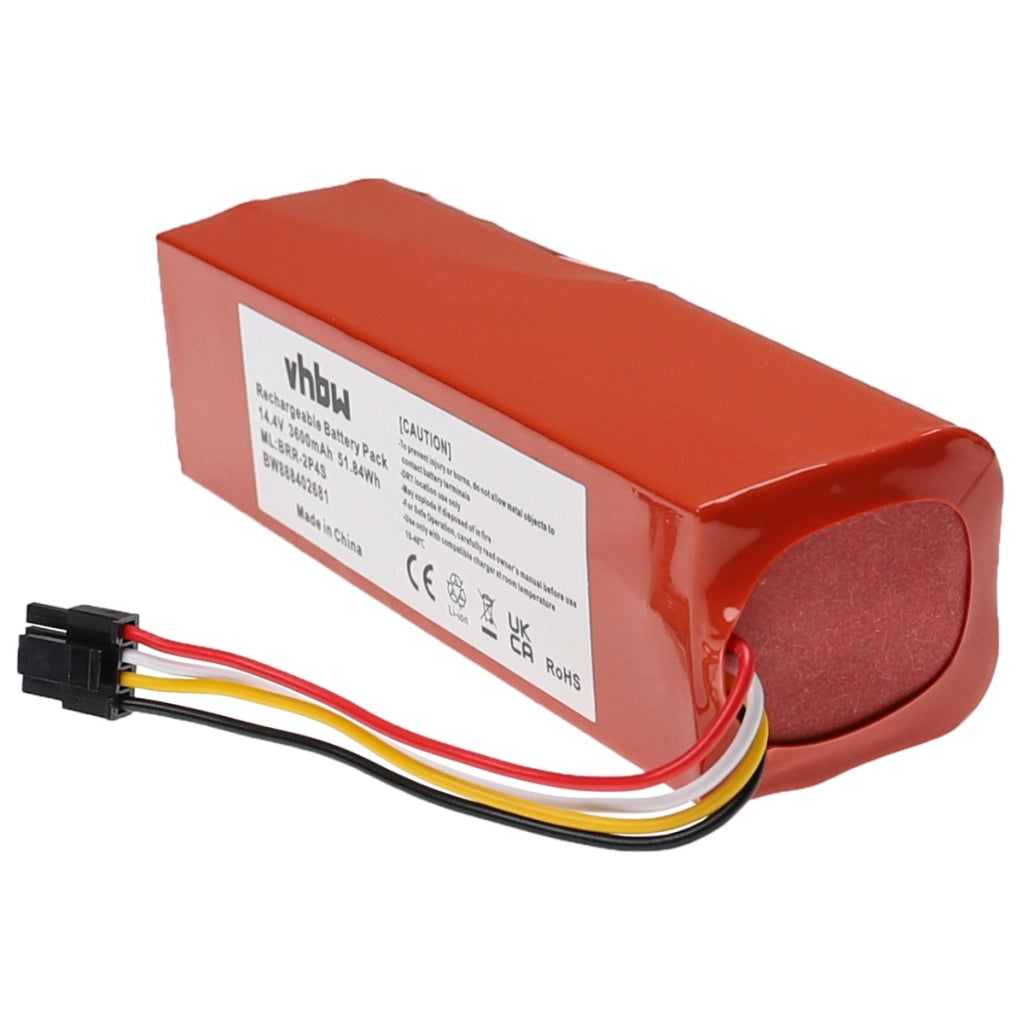Batteria per robot pulente sostituisce Dreame P2008-4S2P-MMBK - 3600mAh, 14,4V Li-Ion