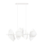 Lampadario Emibig Drifton bianco 4xE14 LED vetro metallo