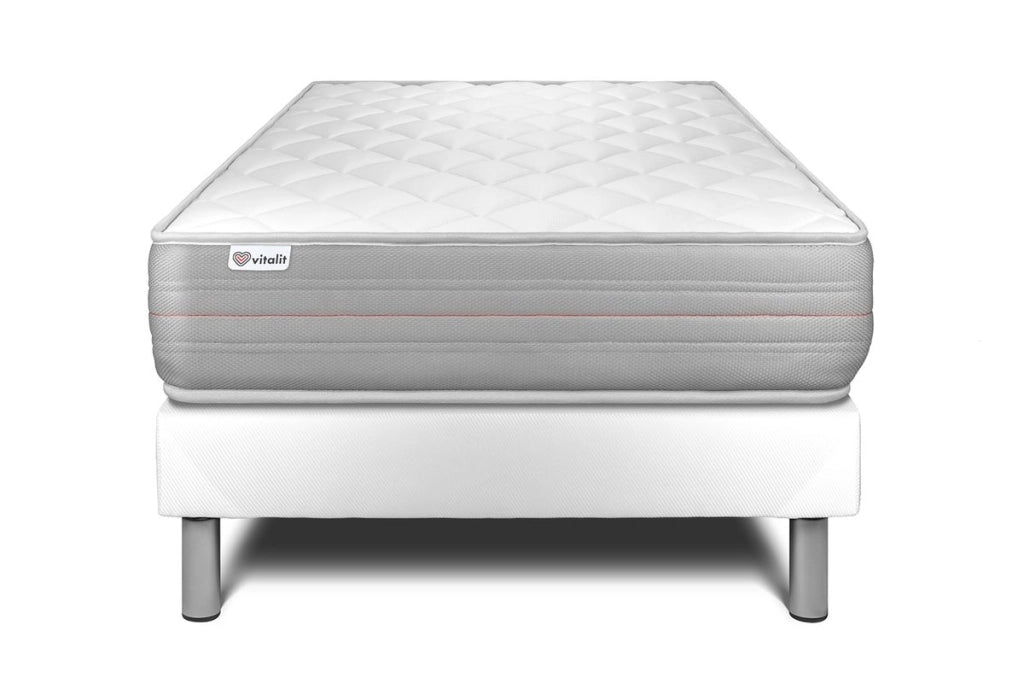 Letto con materasso VITALMEMO 120 x 200 cm Rete kit Bianco