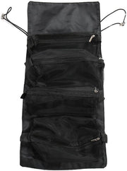 Toilette Portatile Leggera - 4-in-1 - 4 Compartimenti Separati - Tas per Trucco - Grande Capacità - Copertura in Nylon - 4 Funzioni in 1