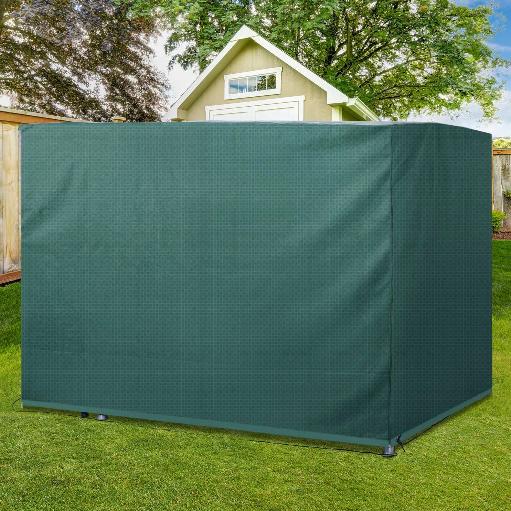 Telo protettivo impermeabile con protezione UV, 215x155x150 cm, per mobili e giardino.