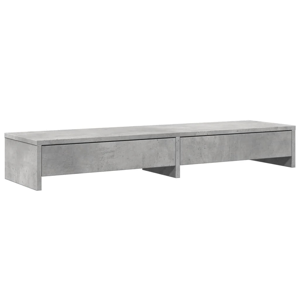 Supporto per monitor mobile da scrivania con cassetti legno ingegnerizzato grigio 02_0044941