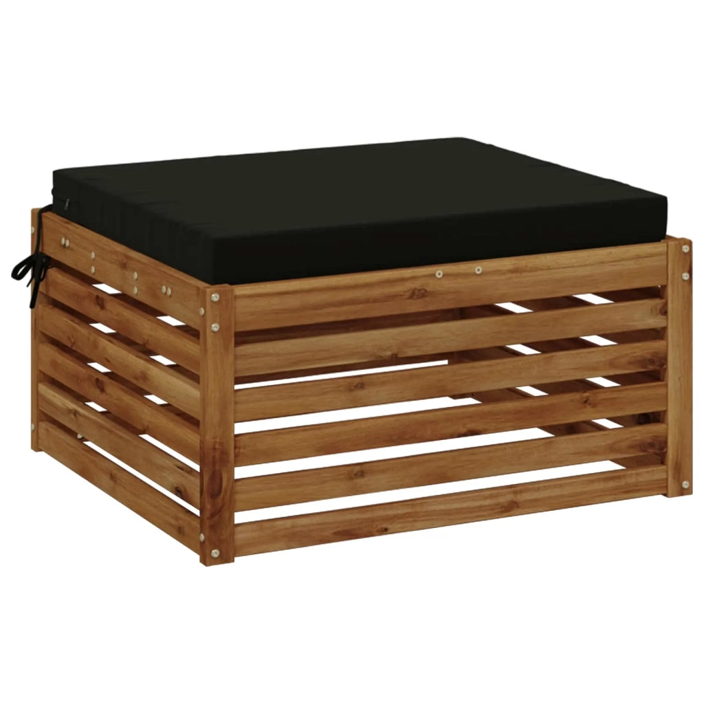 Cuscino per Sedia in Unico Pezzo SOEST 100% Poliestere Nero 944731