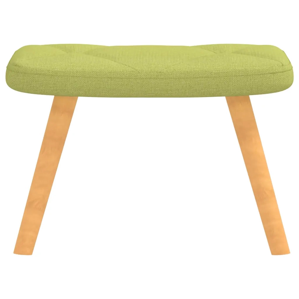 Poltrona Relax con Poggiapiedi Verde in Tessuto cod mxl 26240