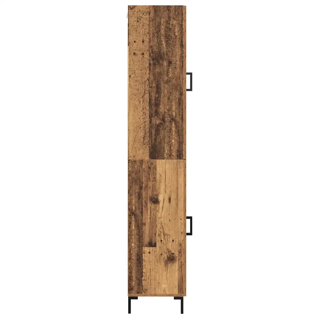 Credenza | Madia | Buffet da pranzo | Armadio da pranzo Legno vecchio 34,5 x 34 x 180 cm Legno multistrato