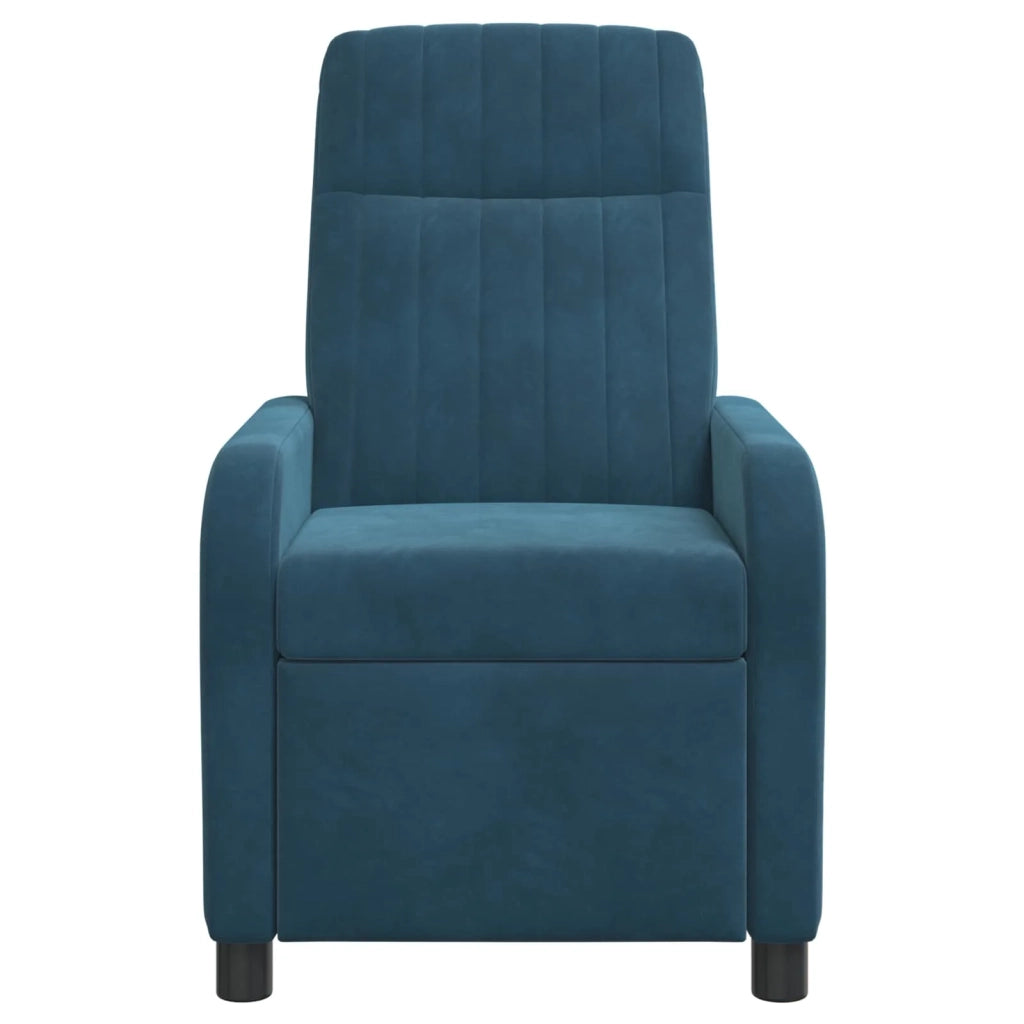 Divano Sedia-Poltrona reclinabile Blu Velluto (V)