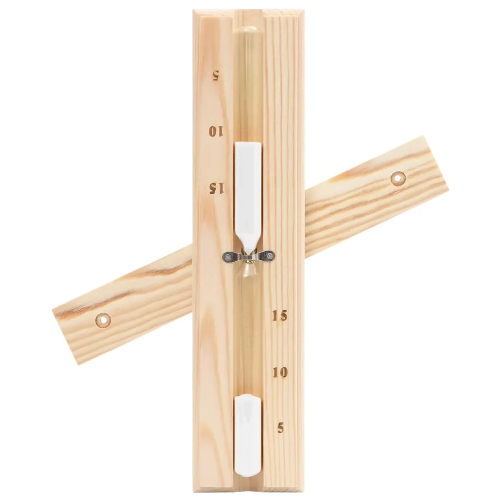 Set Timer Igrotermografo e Clessidra Sauna 2 in 1 Massello Pino CFW1038281
