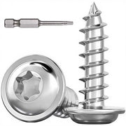 Viti a Torx M5 x 30mm, 30 pezzi, in acciaio inox A2, viti a linza con testa a punta tagliente, con set di viti e chiave a Torx.