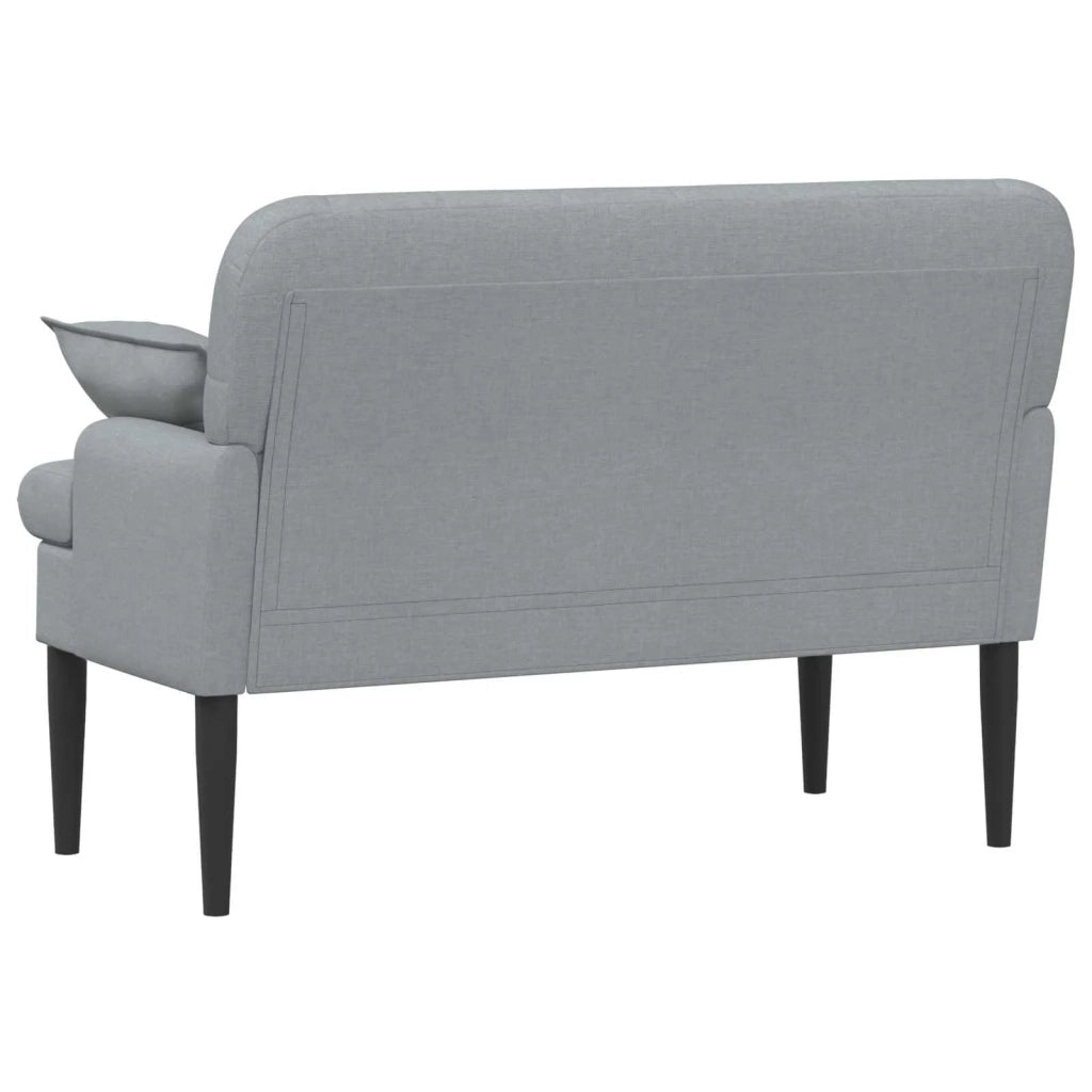 Loveseat con bottoni imbottiti Grigio Chiaro 111 x 68 x 80 cm 42041796