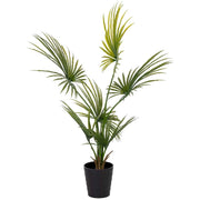 Palma artificiale decorativa Kwai con 6 foglie verde 90x90x130