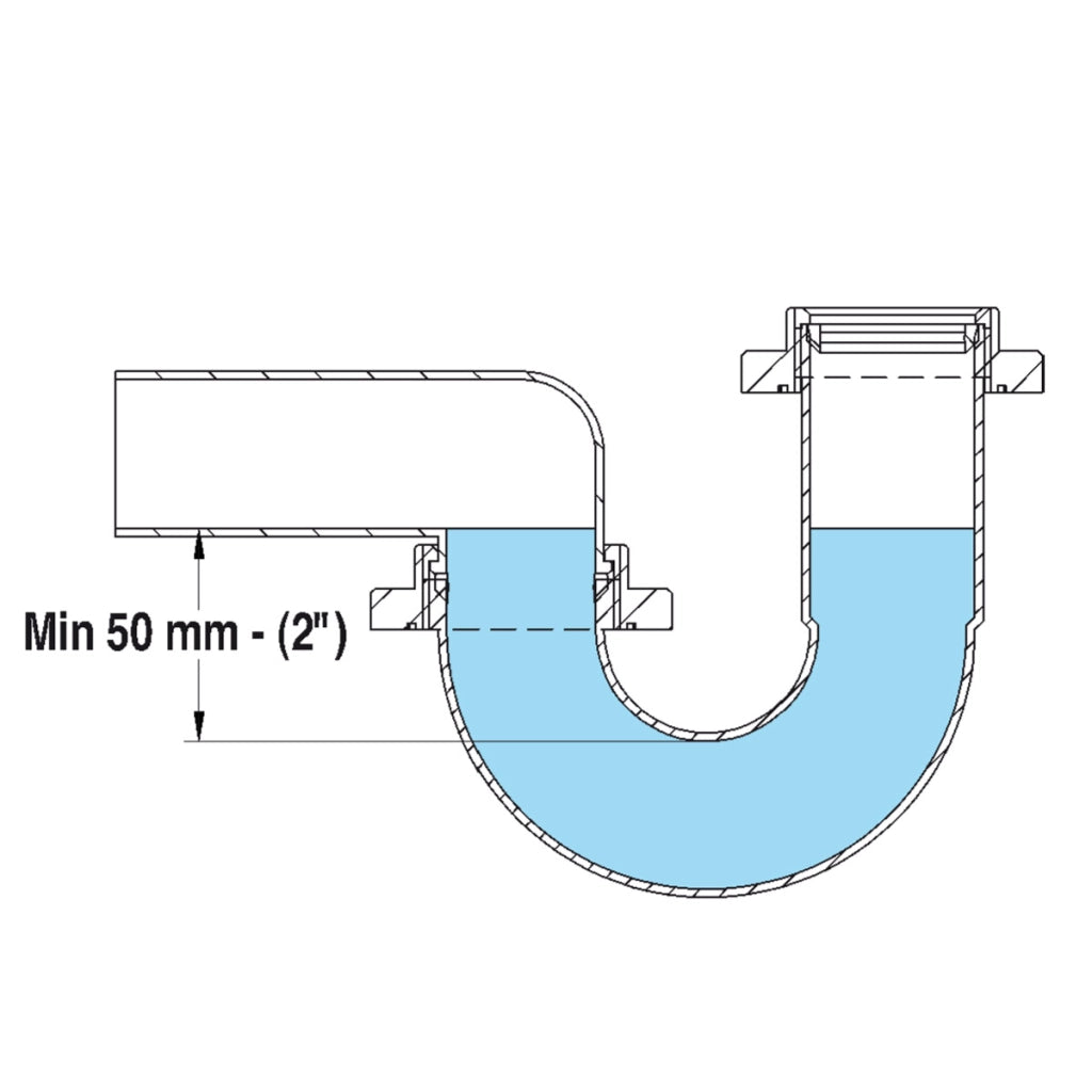 SIFONE SALVASPAZIO PER LAVABO CONSOLLE  11/4 x 32÷40     LIRA
